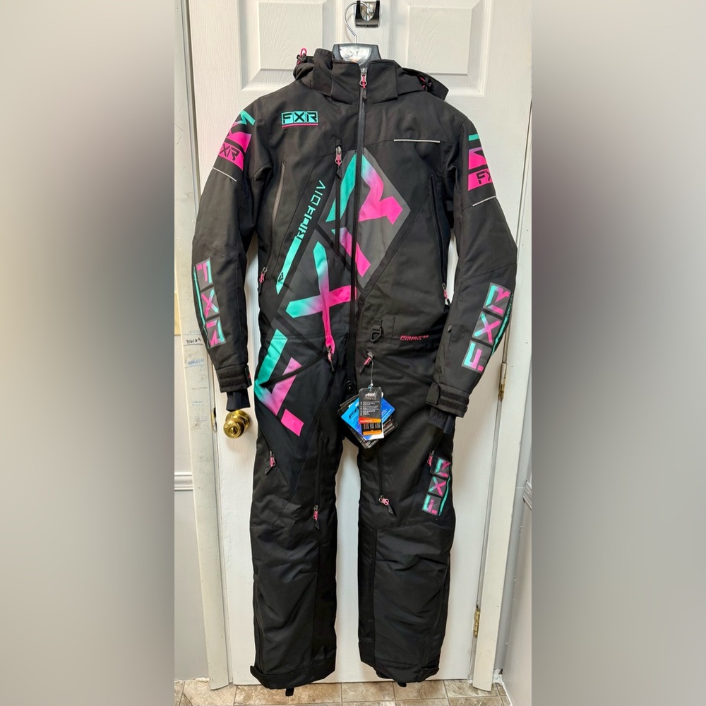 2025 FXR Women's Pink & Teal Monosuit